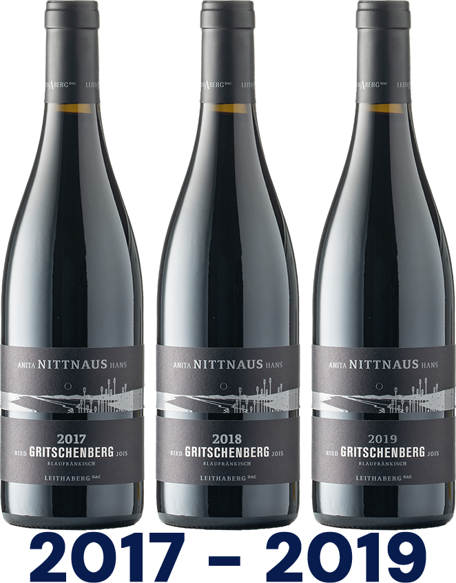 Vertikale: Blaufränkisch Ried Gritschenberg Leithaberg DAC Vertikale: Blaufränkisch Ried Gritschenberg Leithaberg DAC