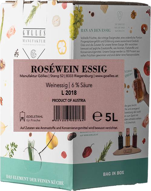 Roséwein Essig Bag in Box