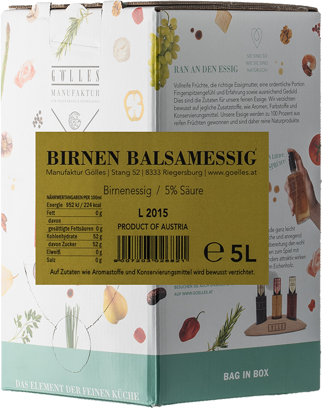 Birnen Balsamessig Bag in Box