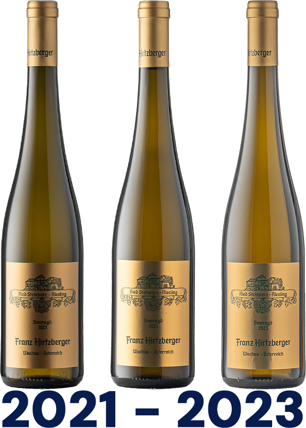 Vertikale: Riesling Ried Steinporz Smaragd Vertikale: Riesling Ried Steinporz Smaragd