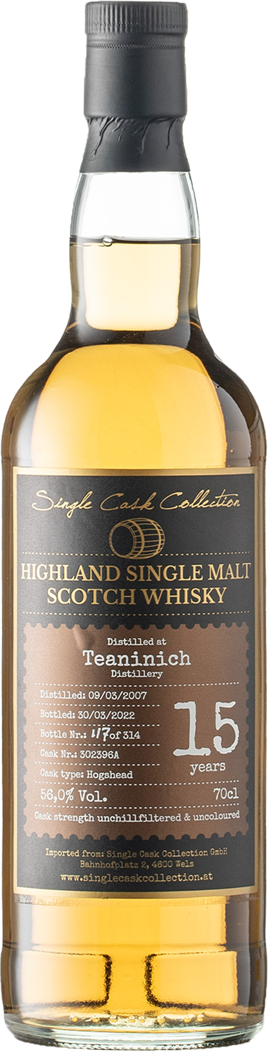 Teaninich 15 Years Highland Single Malt Scotch Whisky