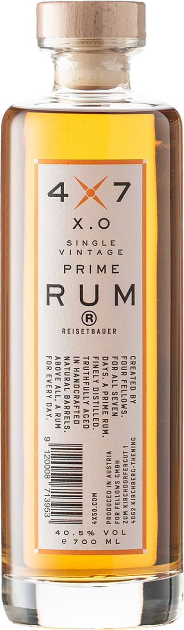 4x7 X.O. Single Vintage Prime Rum 4x7 X.O. Single Vintage Prime Rum
