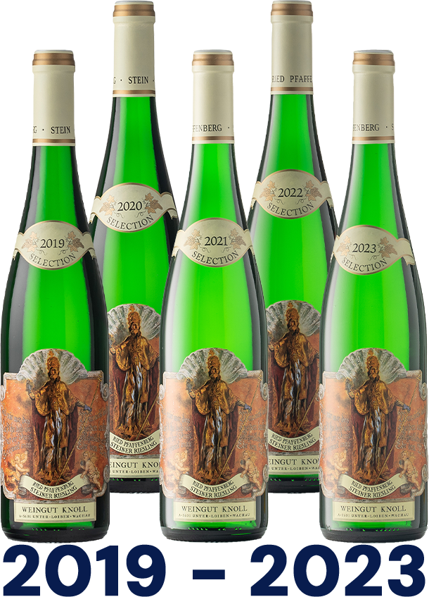 Vertikale: Riesling Ried Pfaffenberg Selection Vertikale: Riesling Ried Pfaffenberg Selection
